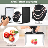 Maxbell Photo Light Box Professional Photo Box for Small Items Jewelry Professionals 40cm RGB Ring Light