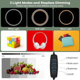 Maxbell Photo Light Box Professional Photo Box for Small Items Jewelry Professionals 40cm RGB Ring Light