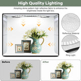 Maxbell Photo Light Box Professional Photo Box for Small Items Jewelry Professionals 40cm RGB Ring Light