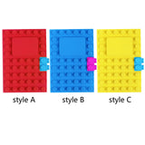 Maxbell A6 Notebook Building Block Design 100 Pages Journal for Daily Records Red