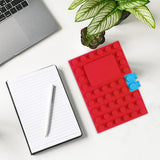 Maxbell A6 Notebook Building Block Design 100 Pages Journal for Daily Records Red