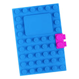 Maxbell A6 Notebook Building Block Design 100 Pages Journal for Daily Records Blue