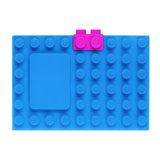 Maxbell A6 Notebook Building Block Design 100 Pages Journal for Daily Records Blue