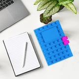 Maxbell A6 Notebook Building Block Design 100 Pages Journal for Daily Records Blue