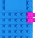 Maxbell A6 Notebook Building Block Design 100 Pages Journal for Daily Records Blue