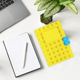 Maxbell A6 Notebook Building Block Design 100 Pages Journal for Daily Records Yellow