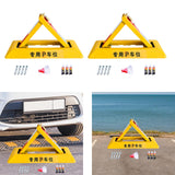 Maxbell Folding Triangle Parking Barrier Personal Garage Protective Driveway Blocker Standard