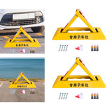 Maxbell Folding Triangle Parking Barrier Personal Garage Protective Driveway Blocker Standard