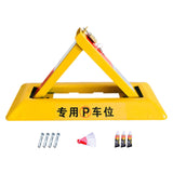 Maxbell Folding Triangle Parking Barrier Personal Garage Protective Driveway Blocker Standard