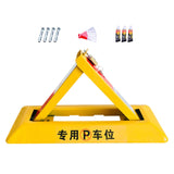 Maxbell Folding Triangle Parking Barrier Personal Garage Protective Driveway Blocker Standard