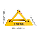 Maxbell Folding Triangle Parking Barrier Personal Garage Protective Driveway Blocker Standard