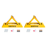 Maxbell Folding Triangle Parking Barrier Personal Garage Protective Driveway Blocker Standard