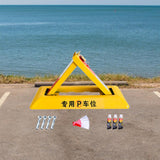 Maxbell Folding Triangle Parking Barrier Personal Garage Protective Driveway Blocker Enhanced