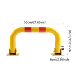Maxbell Car Parking Post Lock with 2 Keys Parking Space Bollard Parking Barrier Post 55cm Length