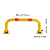 Maxbell Car Parking Post Lock with 2 Keys Parking Space Bollard Parking Barrier Post 80cm Length