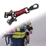 Maxbell Firefighter Glove Strap Reflective Lightweight Work Glove Strap Turnout Gear Red