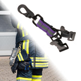 Maxbell Firefighter Glove Strap Reflective Lightweight Work Glove Strap Turnout Gear Purple