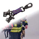 Maxbell Firefighter Glove Strap Reflective Lightweight Work Glove Strap Turnout Gear Purple