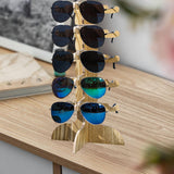 Maxbell Glasses Shelf Sunglasses Display Holder for Shop Display Living Room Selling 19cmx37cm