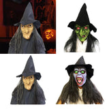 Maxbell Halloween Scary Witch Mask Prop Soft Stretchy Versatile Old Woman Witch Mask Style A