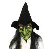 Maxbell Halloween Scary Witch Mask Prop Soft Stretchy Versatile Old Woman Witch Mask Style A