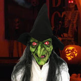 Maxbell Halloween Scary Witch Mask Prop Soft Stretchy Versatile Old Woman Witch Mask Style A