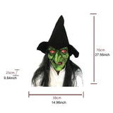 Maxbell Halloween Scary Witch Mask Prop Soft Stretchy Versatile Old Woman Witch Mask Style A