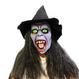 Maxbell Halloween Scary Witch Mask Prop Soft Stretchy Versatile Old Woman Witch Mask Style C