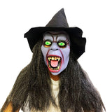 Maxbell Halloween Scary Witch Mask Prop Soft Stretchy Versatile Old Woman Witch Mask Style C