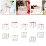 Maxbell Clear Lucky Draw Box Comment Box Lottery Box for Business Fundraising Voting 20x20x20cm Four sides clear