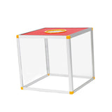 Maxbell Clear Lucky Draw Box Comment Box Lottery Box for Business Fundraising Voting 25x25x25cm Four sides clear
