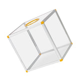 Maxbell Clear Lucky Draw Box Comment Box Lottery Box for Business Fundraising Voting 30x30x30cm Six sides clear