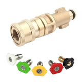 Maxbell 1/4 inch Quick Connector with 5 Nozzle Tips High Performance Easy to Install
