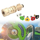 Maxbell 1/4 inch Quick Connector with 5 Nozzle Tips High Performance Easy to Install