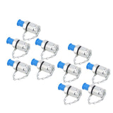 Maxbell 10Pcs Hydraulic Pressure Test Couplings Kit Parts for Machinery Construction