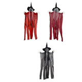 Maxbell Hanging Witch Ghost Halloween Decoration for Entry Gate Outdoor Indoor Trees Red