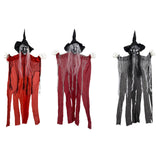 Maxbell Hanging Witch Ghost Halloween Decoration for Entry Gate Outdoor Indoor Trees Red