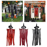 Maxbell Hanging Witch Ghost Halloween Decoration for Entry Gate Outdoor Indoor Trees Red