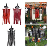 Maxbell Hanging Witch Ghost Halloween Decoration for Entry Gate Outdoor Indoor Trees Red