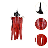 Maxbell Hanging Witch Ghost Halloween Decoration for Entry Gate Outdoor Indoor Trees Red