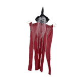 Maxbell Hanging Witch Ghost Halloween Decoration for Entry Gate Outdoor Indoor Trees Deep Red