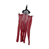 Maxbell Hanging Witch Ghost Halloween Decoration for Entry Gate Outdoor Indoor Trees Deep Red