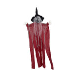 Maxbell Hanging Witch Ghost Halloween Decoration for Entry Gate Outdoor Indoor Trees Deep Red