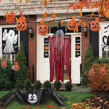 Maxbell Hanging Witch Ghost Halloween Decoration for Entry Gate Outdoor Indoor Trees Deep Red