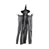 Maxbell Hanging Witch Ghost Halloween Decoration for Entry Gate Outdoor Indoor Trees Black