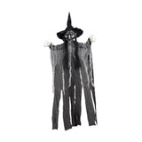 Maxbell Hanging Witch Ghost Halloween Decoration for Entry Gate Outdoor Indoor Trees Black