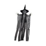 Maxbell Hanging Witch Ghost Halloween Decoration for Entry Gate Outdoor Indoor Trees Black