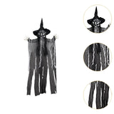 Maxbell Hanging Witch Ghost Halloween Decoration for Entry Gate Outdoor Indoor Trees Black