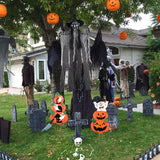 Maxbell Hanging Witch Ghost Halloween Decoration for Entry Gate Outdoor Indoor Trees Black