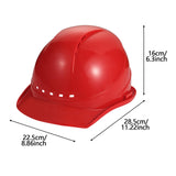 Maxbell Hardhats Protective Protection Vented Ventilation Construction Safe Helmet red